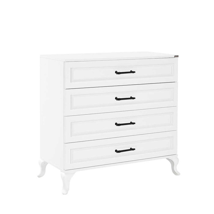 Hanah Home Cómoda Blanca con 4 Cajones